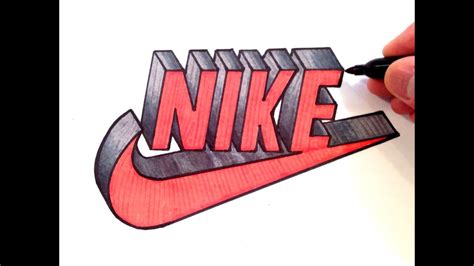 How to Draw Nike Logo in 3D .